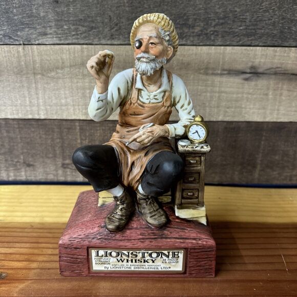 Lionstone Whiskey Bottle The Watchmaker European workers Ltd 1974 - Picture 1 of 8